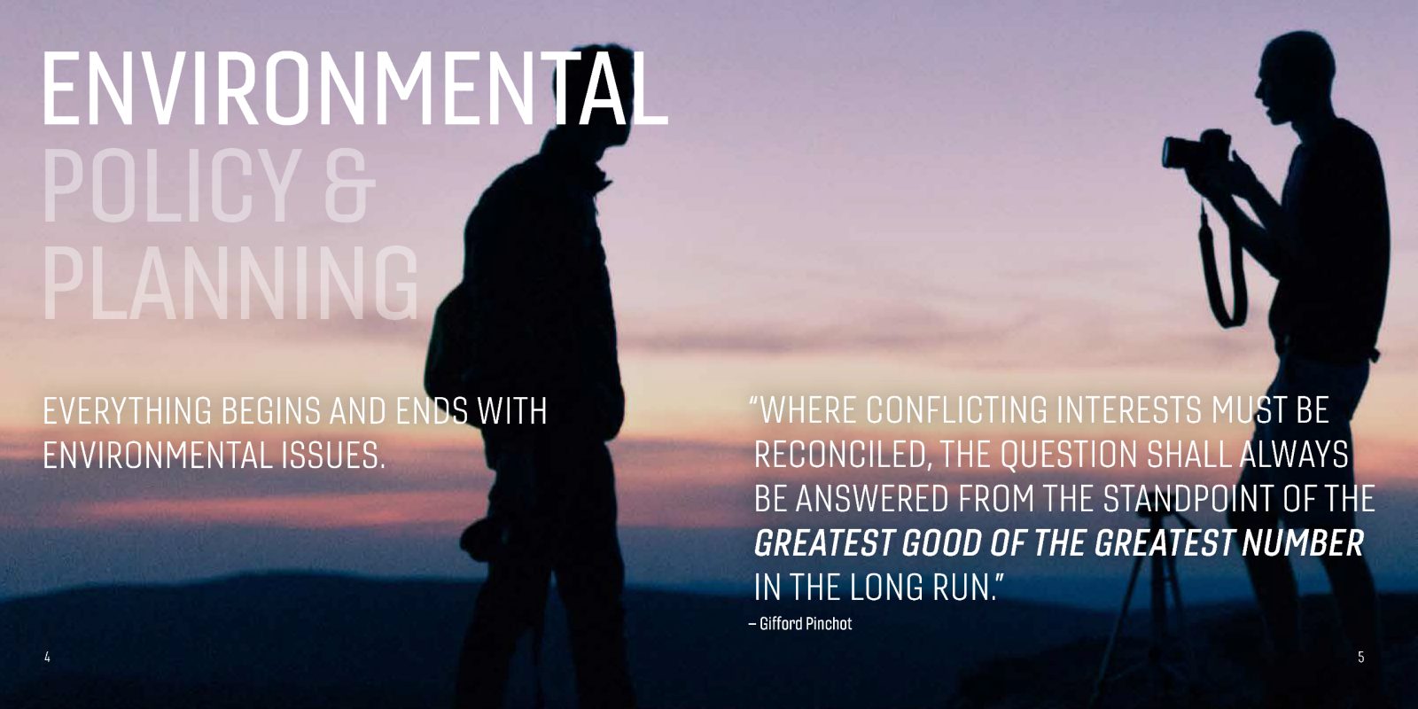 Environmental Policy and Planning (EPP) School of Public and